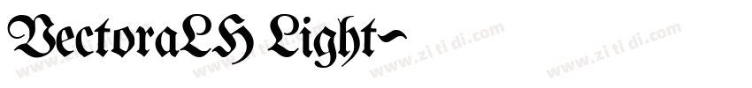 VectoraLH Light字体转换